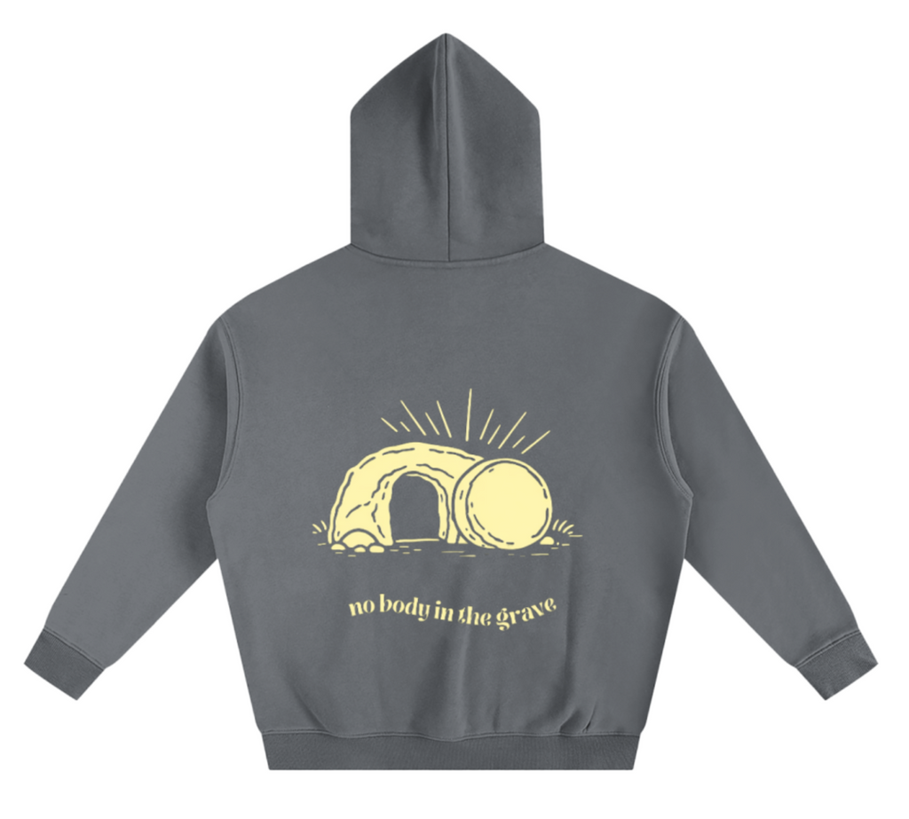 "no body in the grave" Christian hoodie