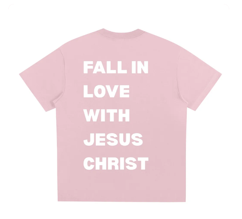 Fall in Love With Jesus Christ - short sleeve tee