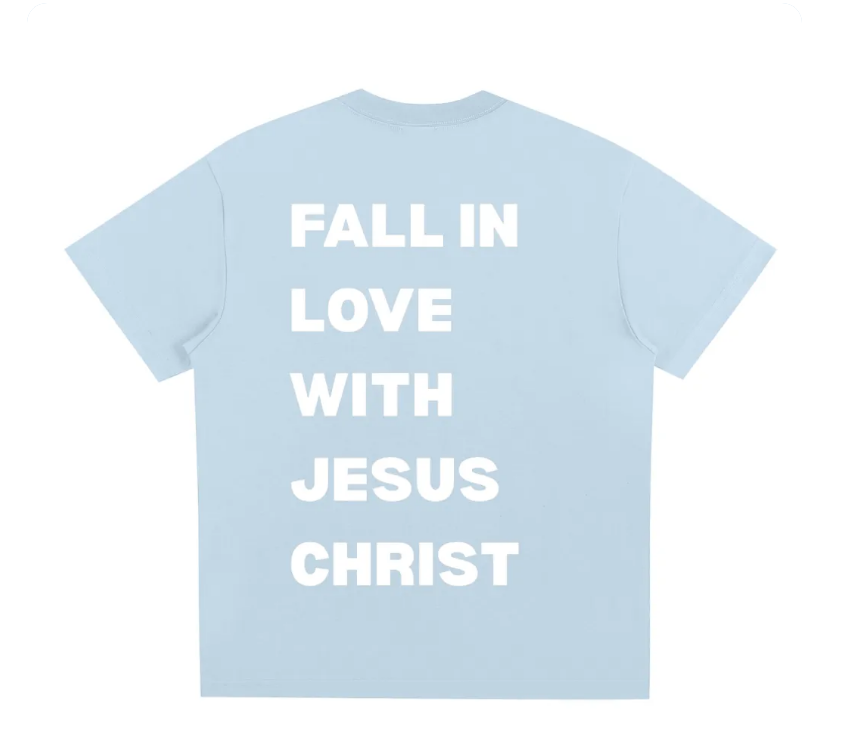 Fall in Love With Jesus Christ - short sleeve tee