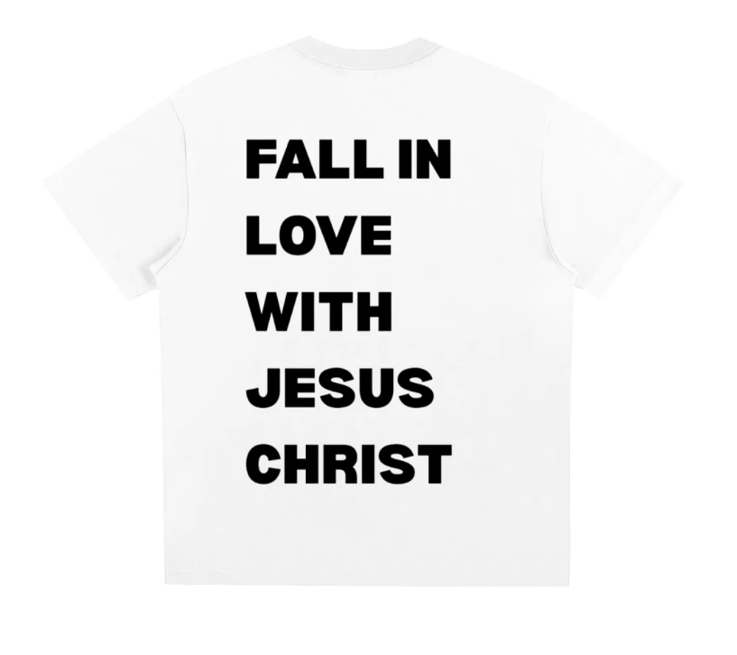 Fall in Love with Jesus Christ - short sleeve tee