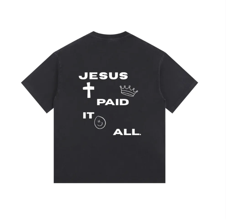 Jesus Paid it All - short sleeve tee