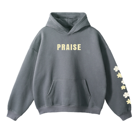 "PRAISE" Floral Hoodie