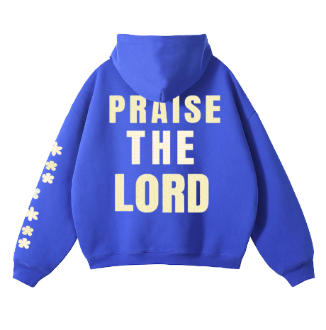 "PRAISE" Floral Hoodie