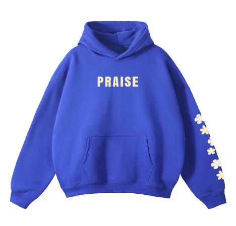 "PRAISE" Floral Hoodie