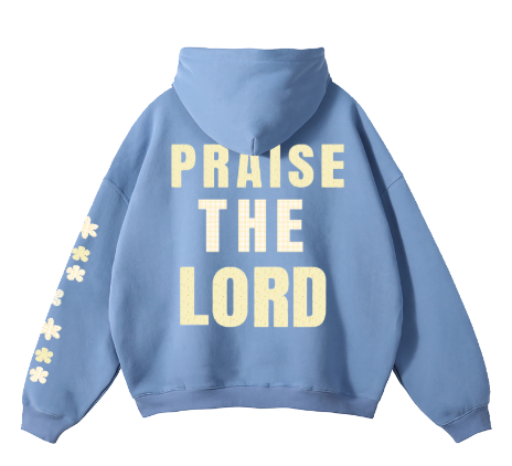 "PRAISE" Floral Hoodie